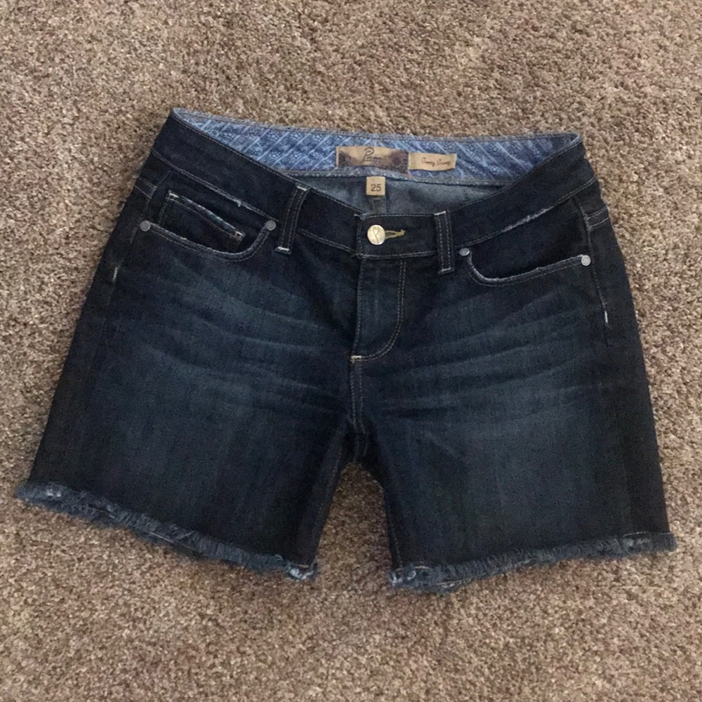 Paige Premium Blue Denim Jimmy Jimmy shorts sz 25